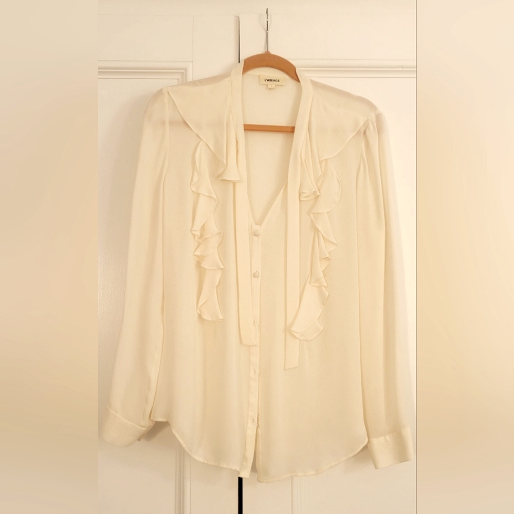 LAgence silk blouse